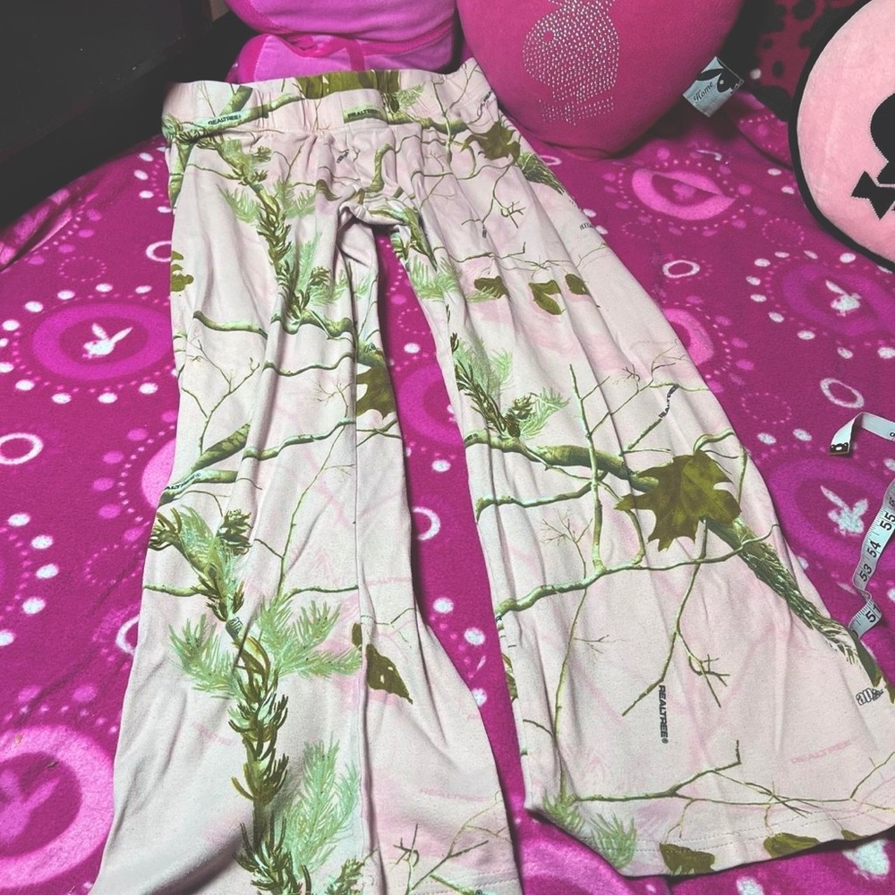 Cabela’s RealTree Light Pink Camouflage Pajama Pants Size Large